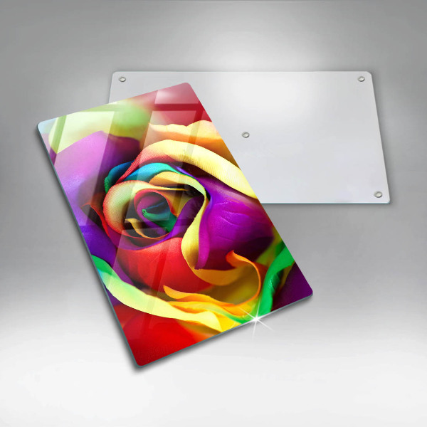 Herd abdeckplatte Bunte Rosenblätter