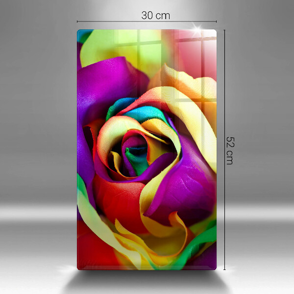 Herd abdeckplatte Bunte Rosenblätter