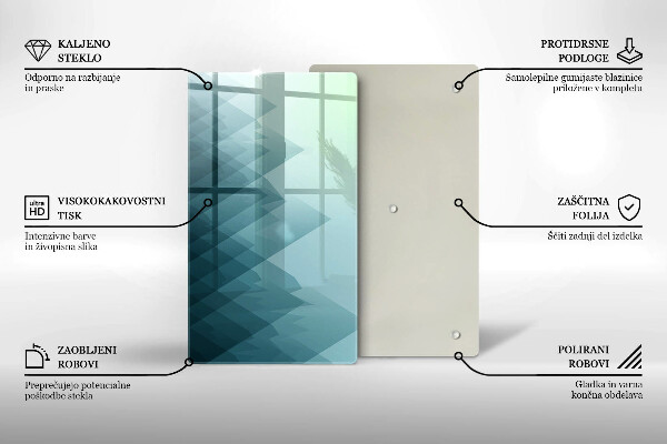 Herd abdeckplatte Abstrakte Berge