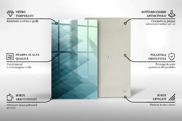 Herd abdeckplatte Abstrakte Berge