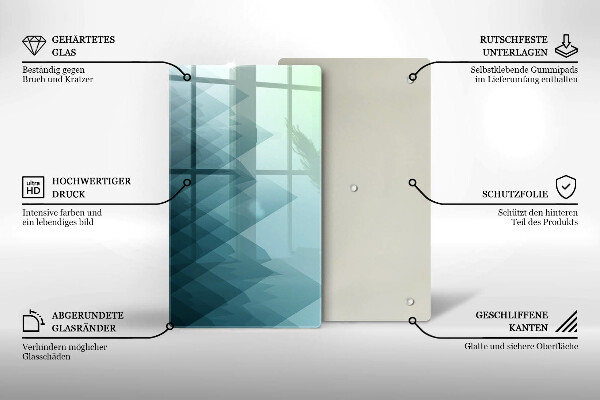 Herd abdeckplatte Abstrakte Berge