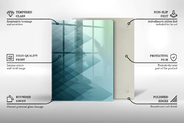 Herd abdeckplatte Abstrakte Berge
