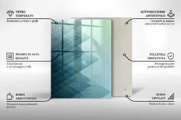 Herd abdeckplatte Abstrakte Berge