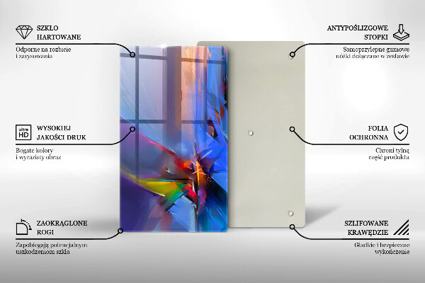 Herd abdeckplatte Gemalte Abstraktion