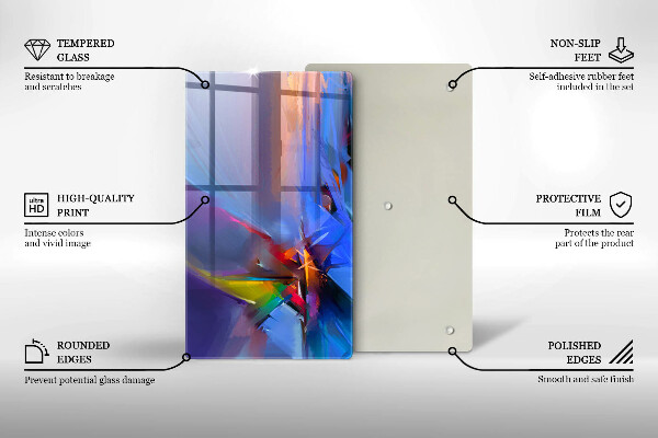 Herd abdeckplatte Gemalte Abstraktion