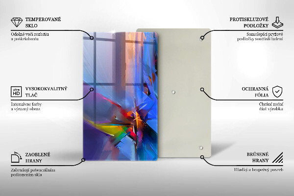 Herd abdeckplatte Gemalte Abstraktion