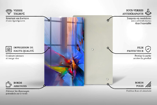 Herd abdeckplatte Gemalte Abstraktion