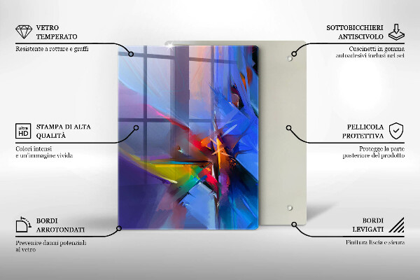 Herd abdeckplatte Gemalte Abstraktion