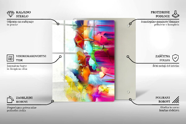 Herd abdeckplatte Bemalte Blumen