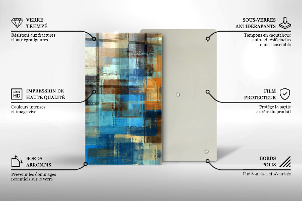 Herd abdeckplatte Gemalter Hintergrund