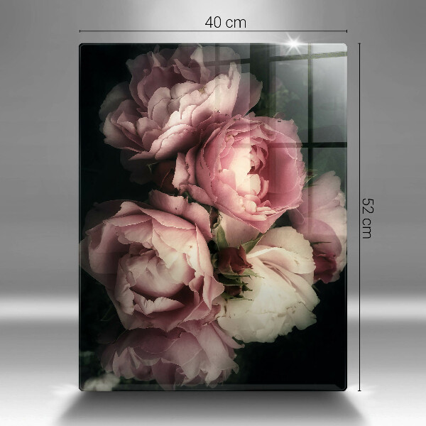 Herd abdeckplatte Pfingstrosenblüten