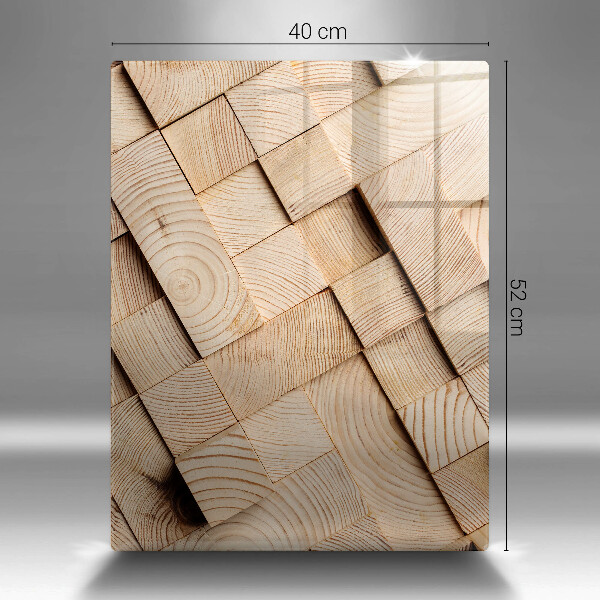 Herd abdeckplatte Holzquadrate