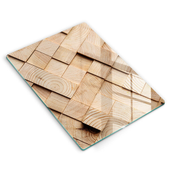 Herd abdeckplatte Holzquadrate
