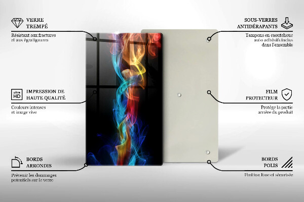 Herd abdeckplatte Bunter Rauch