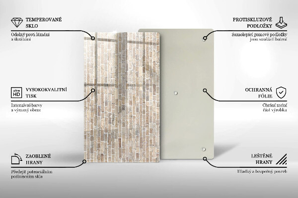 Herd abdeckplatte Helle Backsteinmauer