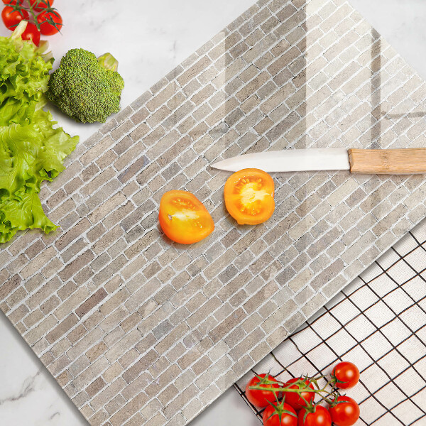 Herd abdeckplatte Helle Backsteinmauer