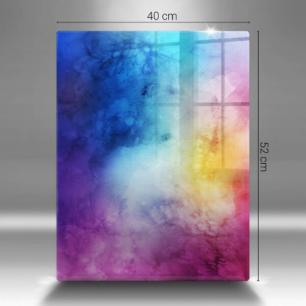 Herd abdeckplatte Regenbogen-Aquarellspritzer