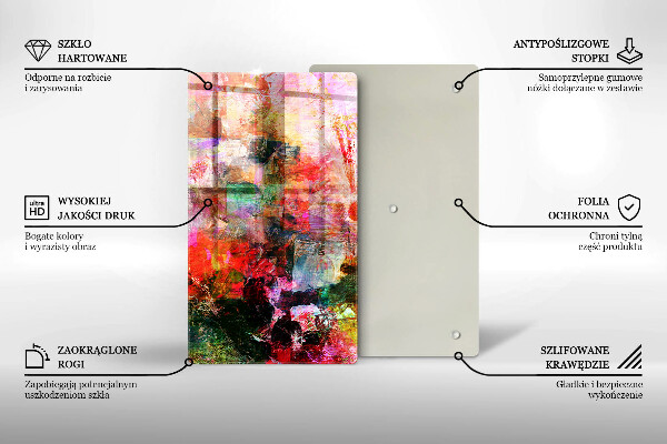 Herd abdeckplatte Abstraktion malen