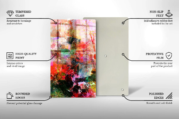 Herd abdeckplatte Abstraktion malen