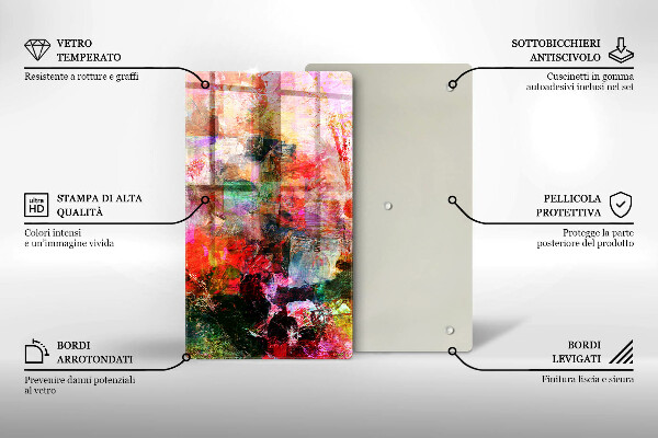 Herd abdeckplatte Abstraktion malen