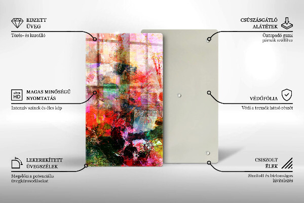 Herd abdeckplatte Abstraktion malen