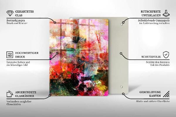 Herd abdeckplatte Abstraktion malen