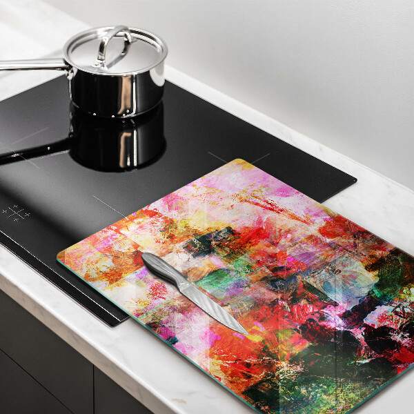 Herd abdeckplatte Abstraktion malen