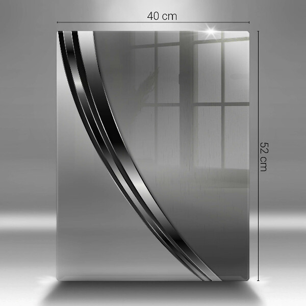 Herd abdeckplatte Metallabstraktion