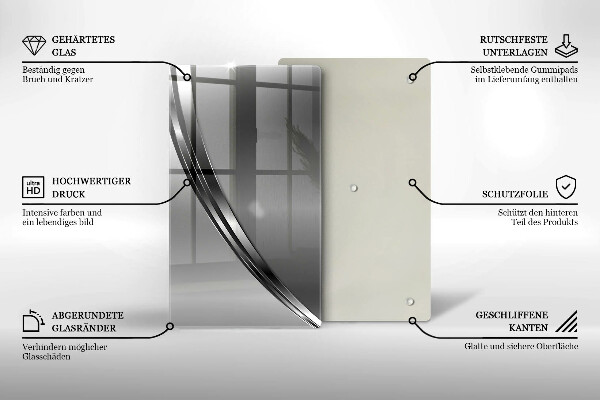 Herd abdeckplatte Metallabstraktion