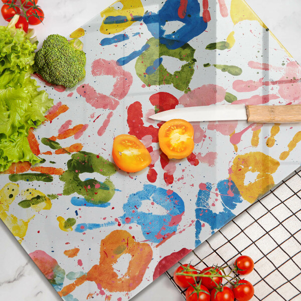 Herd abdeckplatte Spuren von Kinderhänden