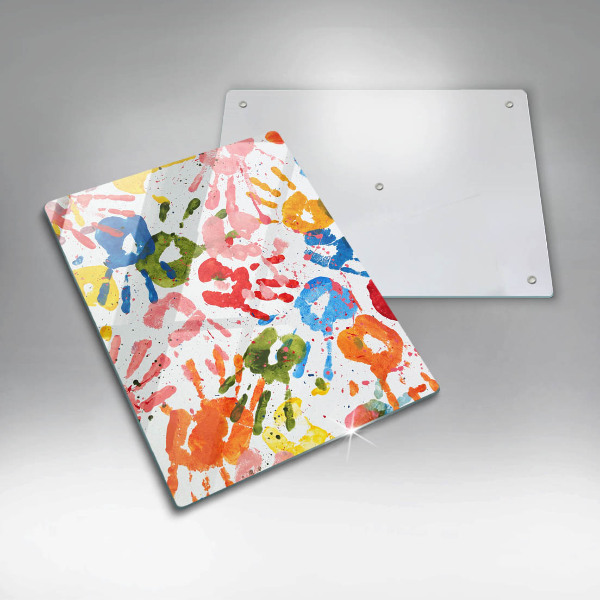 Herd abdeckplatte Spuren von Kinderhänden