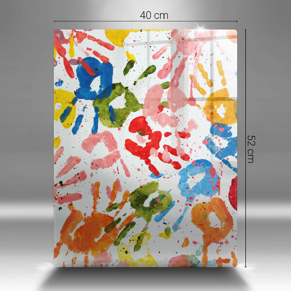 Herd abdeckplatte Spuren von Kinderhänden