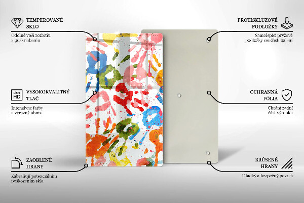 Herd abdeckplatte Spuren von Kinderhänden