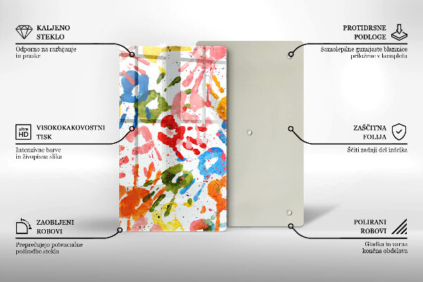 Herd abdeckplatte Spuren von Kinderhänden