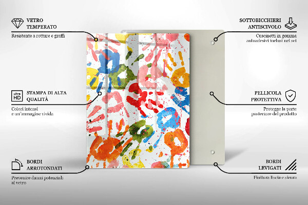 Herd abdeckplatte Spuren von Kinderhänden