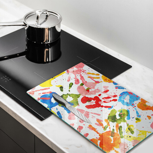 Herd abdeckplatte Spuren von Kinderhänden