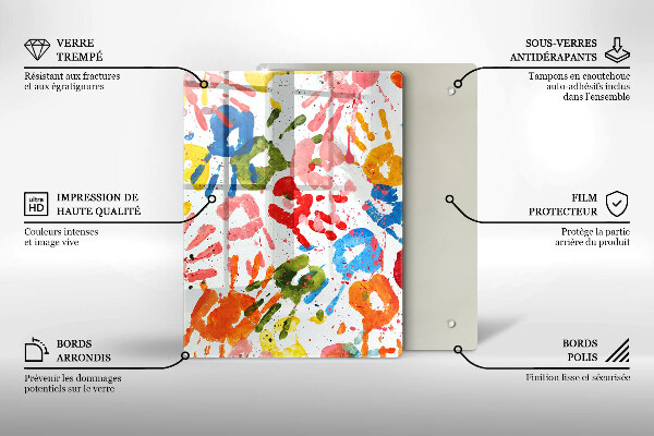 Herd abdeckplatte Spuren von Kinderhänden