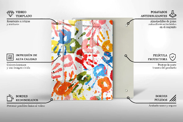 Herd abdeckplatte Spuren von Kinderhänden