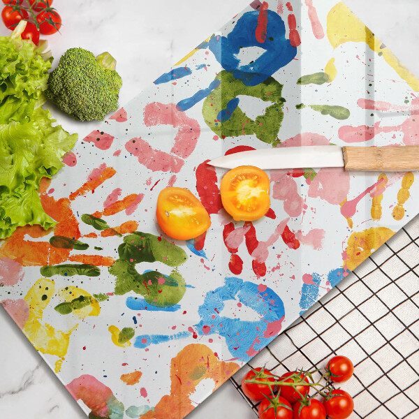 Herd abdeckplatte Spuren von Kinderhänden