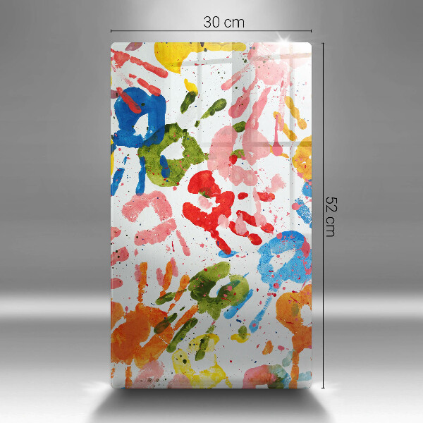 Herd abdeckplatte Spuren von Kinderhänden