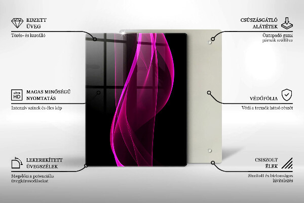 Herd abdeckplatte Rosa Abstraktion