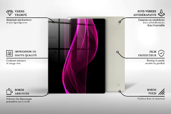 Herd abdeckplatte Rosa Abstraktion