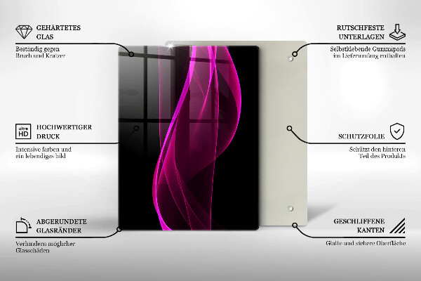 Herd abdeckplatte Rosa Abstraktion