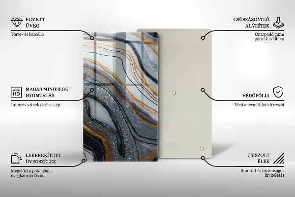 Herd abdeckplatte Rock mit Gold