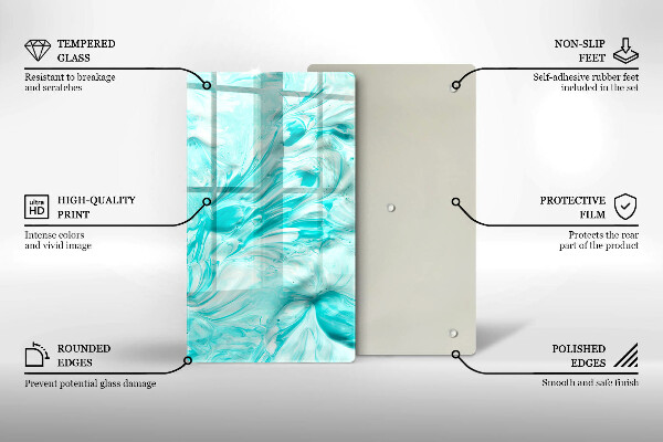 Herd abdeckplatte Abstraktionsfarben