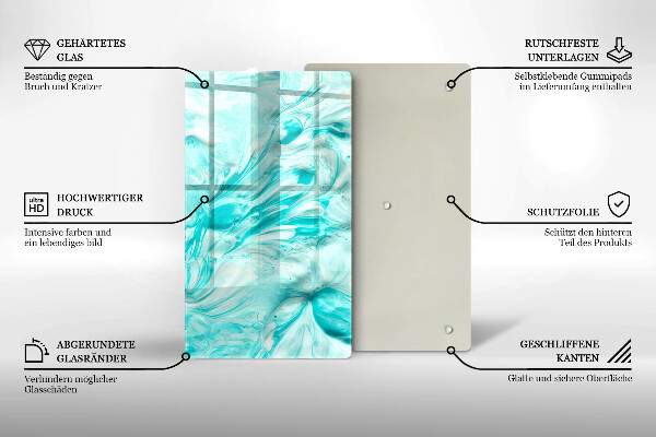 Herd abdeckplatte Abstraktionsfarben
