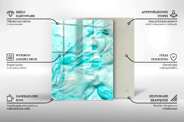 Herd abdeckplatte Abstraktionsfarben