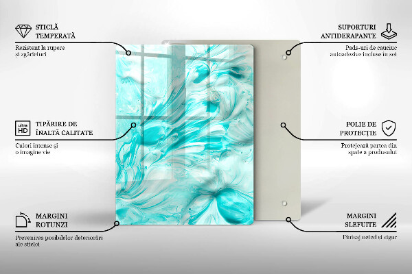 Herd abdeckplatte Abstraktionsfarben