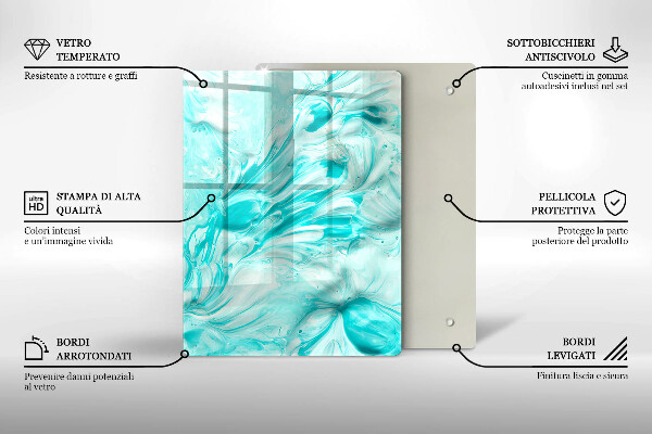 Herd abdeckplatte Abstraktionsfarben