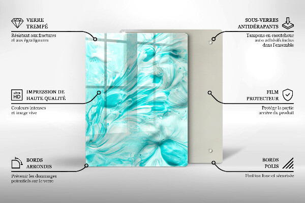 Herd abdeckplatte Abstraktionsfarben